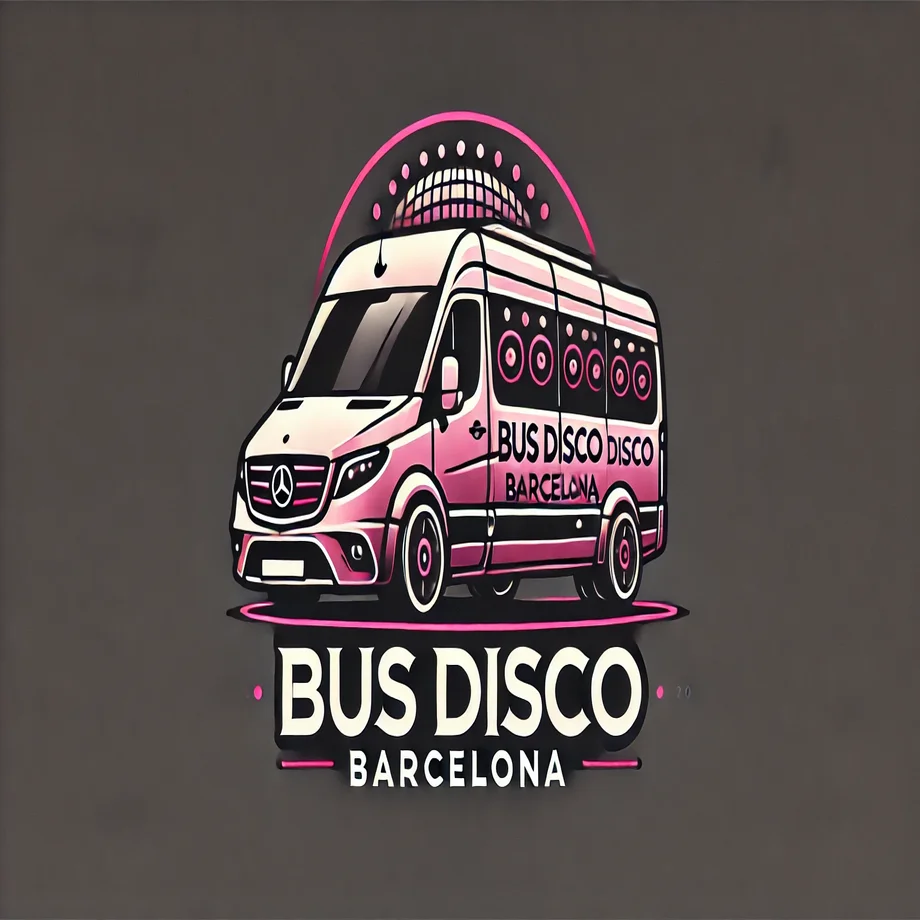 Logo mini bus party bcn